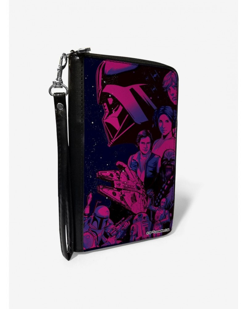 Star Wars A New Hope Character Collage Zip Around Wallet $17.60 Wallets